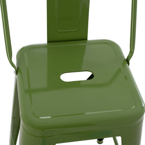 ΣΚΑΜΠΟ ΜΠΑΡ ΜΕΣΑΙΟΥ ΥΨΟΥΣ ΜΕΤΑΛΛΙΚΟ MELITA-PRO HM8574.53 LIGHT OLIVE GREEN 43x43x88Υεκ. - Pakobazaar