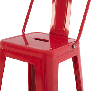 ΣΚΑΜΠΟ ΜΠΑΡ ΜΕΣΑΙΟΥ ΥΨΟΥΣ ΜΕΤΑΛΛΙΚΟ MELITA-PRO HM8574.44 ΚΟΚΚΙΝΟ 43x43x88Υεκ. - Pakobazaar