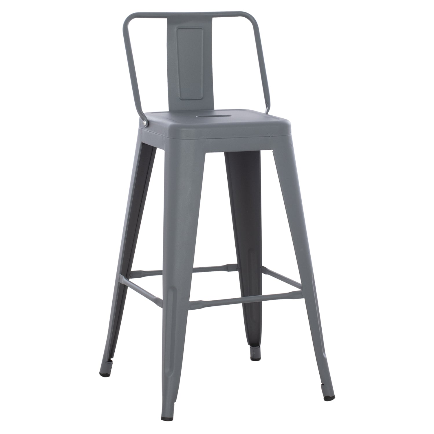 ΣΚΑΜΠΟ ΜΠΑΡ ΜΕΣΑΙΟΥ ΥΨΟΥΣ ΜΕΤΑΛΛΙΚΟ MELITA-PRO HM8574.50 ΓΚΡΙ 43x43x88Υεκ. - Pakobazaar