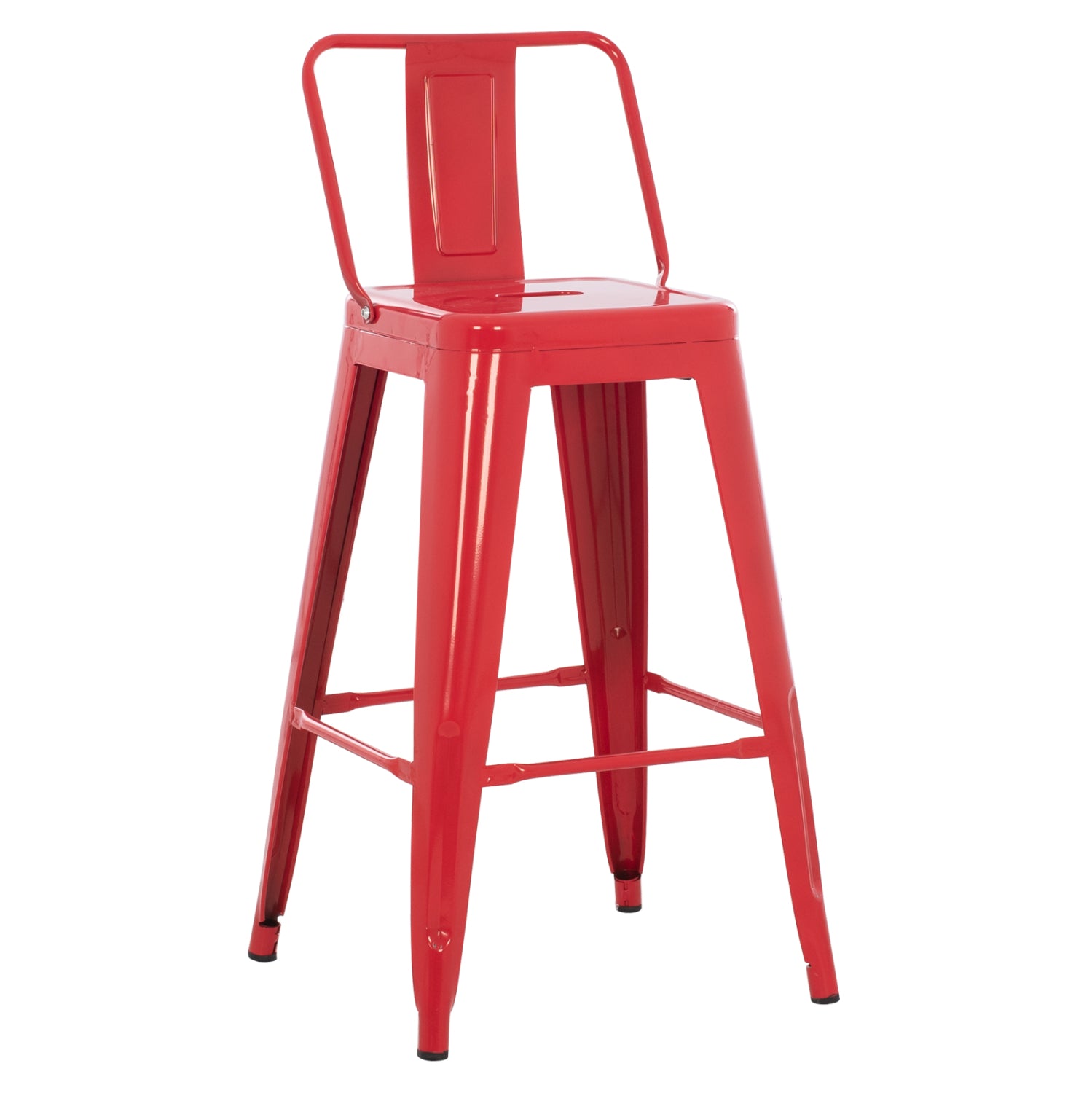 ΣΚΑΜΠΟ ΜΠΑΡ ΜΕΣΑΙΟΥ ΥΨΟΥΣ ΜΕΤΑΛΛΙΚΟ MELITA-PRO HM8574.44 ΚΟΚΚΙΝΟ 43x43x88Υεκ. - Pakobazaar