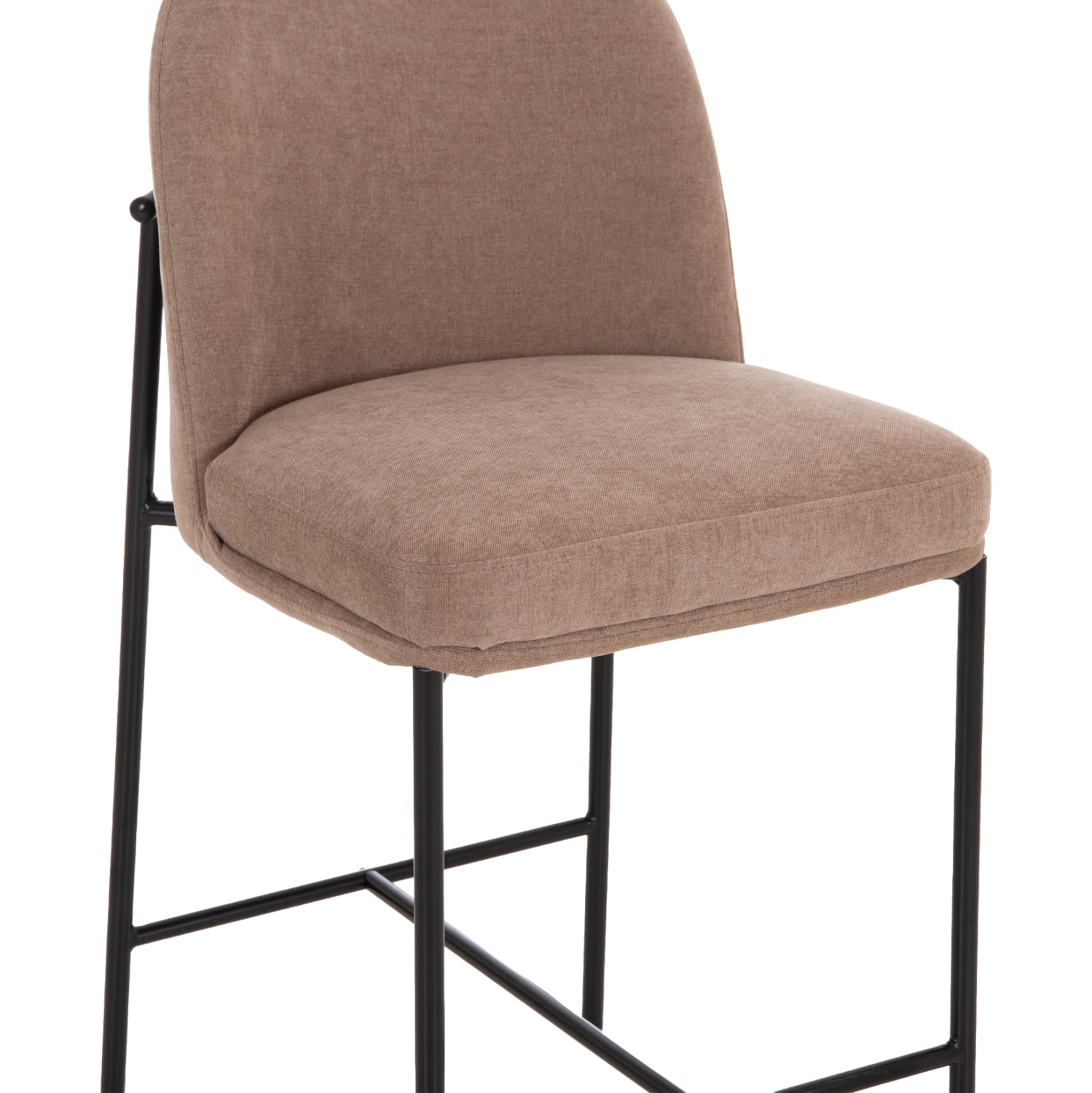 ΣΚΑΜΠΟ ΜΠΑΡ ΜΕΣ.ΥΨΟΥΣ MANIDO HM18427.02 TAUPE ΥΦΑΣΜΑ-ΜΕΤΑΛ.ΜΑΥΡΟΣ ΣΚΕΛΕΤΟΣ 45x55x92Υεκ - Pakobazaar