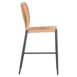 ΣΚΑΜΠΟ ΜΠΑΡ ΜΕΣ.ΥΨΟΥΣ NOJO HM5920.02 ΑΝΘΡΑΚΙ ΑΛΟΥΜΙΝΙΟ--ΜΠΕΖ ΣΥΝΘ.RATTAN 40x55.5x99Yεκ - Pakobazaar