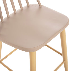 ΣΚΑΜΠΟ ΜΠΑΡ ΜΕΣ.ΥΨΟΥΣ VANESSA HM9300.25 ΚΑΠΟΥΤΣΙΝΟ PP & ΠΟΔΙΑ ΟΨΗ ΞΥΛΟΥ 45,5x46x97Υεκ - Pakobazaar