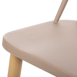 ΣΚΑΜΠΟ ΜΠΑΡ ΜΕΣ.ΥΨΟΥΣ VANESSA HM9300.25 ΚΑΠΟΥΤΣΙΝΟ PP & ΠΟΔΙΑ ΟΨΗ ΞΥΛΟΥ 45,5x46x97Υεκ - Pakobazaar