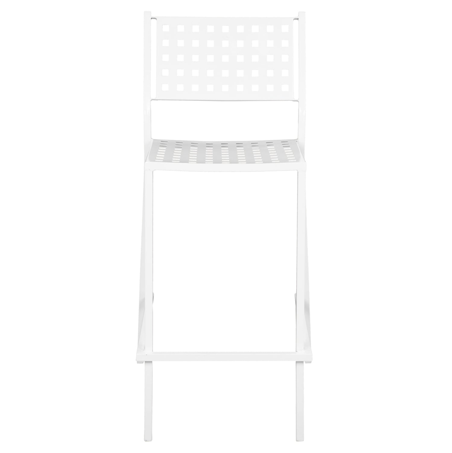 ΣΚΑΜΠΟ ΜΠΑΡ ΜΕΤΑΛΛΙΚΟ OLYMPIAS HM5528.02 ΣΕ ΛΕΥΚΗ ΑΠΟΧΡΩΣΗ 47x58x111 εκ. - Pakobazaar