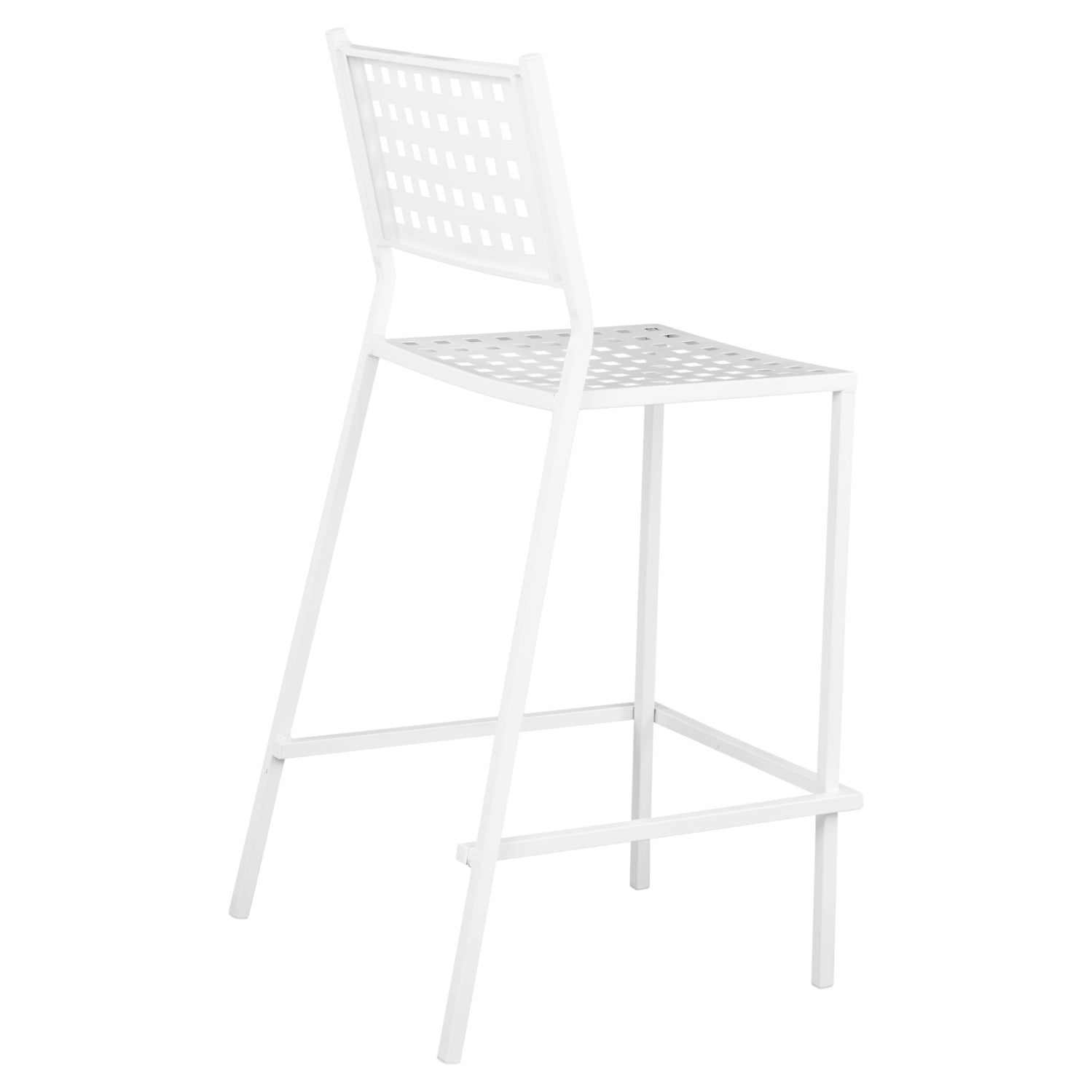 ΣΚΑΜΠΟ ΜΠΑΡ ΜΕΤΑΛΛΙΚΟ OLYMPIAS HM5528.02 ΣΕ ΛΕΥΚΗ ΑΠΟΧΡΩΣΗ 47x58x111 εκ. - Pakobazaar