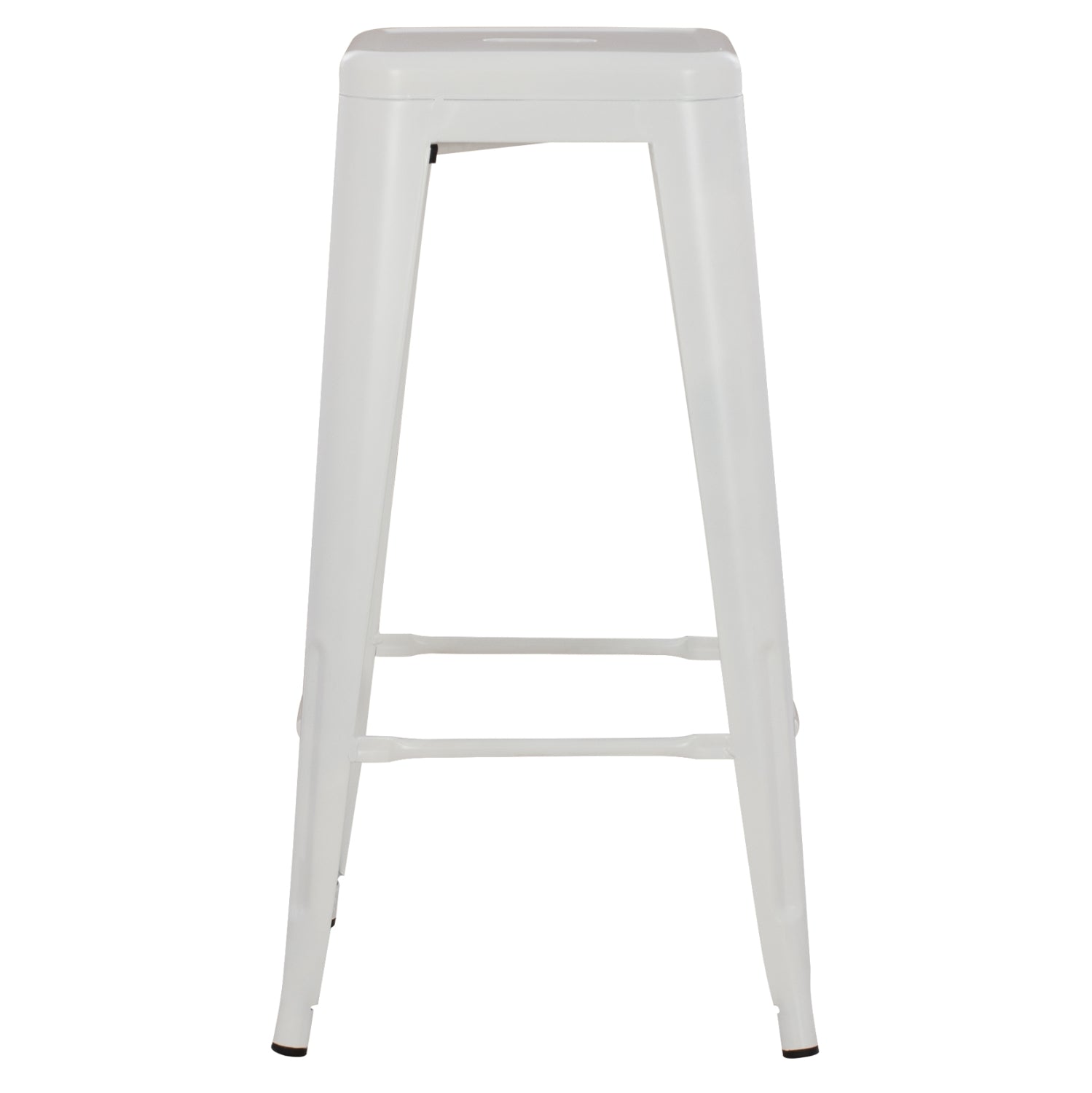 ΣΚΑΜΠΟ ΜΠΑΡ ΜΕΤΑΛΛΙΚΟ MELITA-PRO HM8642.41 ΣΕ ΛΕΥΚΟ ΜΑΤ 43x43x78Υεκ. - Pakobazaar
