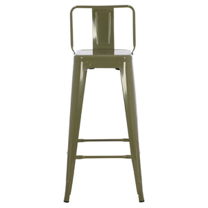 ΣΚΑΜΠΟ ΜΠΑΡ ΜΕΤΑΛΛΙΚΟ MELITA-PRO HM8642.41 ΣΕ ΛΕΥΚΟ ΜΑΤ 43x43x78Υεκ. - Pakobazaar