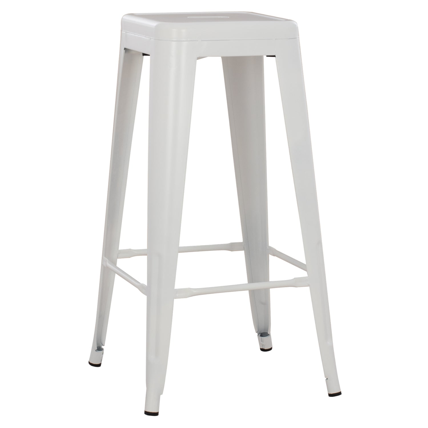 ΣΚΑΜΠΟ ΜΠΑΡ ΜΕΤΑΛΛΙΚΟ MELITA-PRO HM8642.41 ΣΕ ΛΕΥΚΟ ΜΑΤ 43x43x78Υεκ. - Pakobazaar