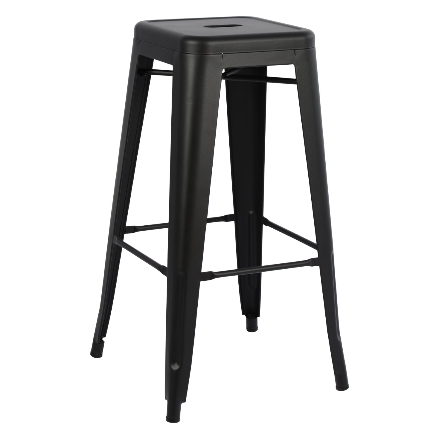 ΣΚΑΜΠΟ ΜΠΑΡ ΜΕΤΑΛΛΙΚΟ MELITA-PRO HM8642.42 ΣΕ ΜΑΥΡΟ ΜΑΤ 43x43x78Υεκ. - Pakobazaar