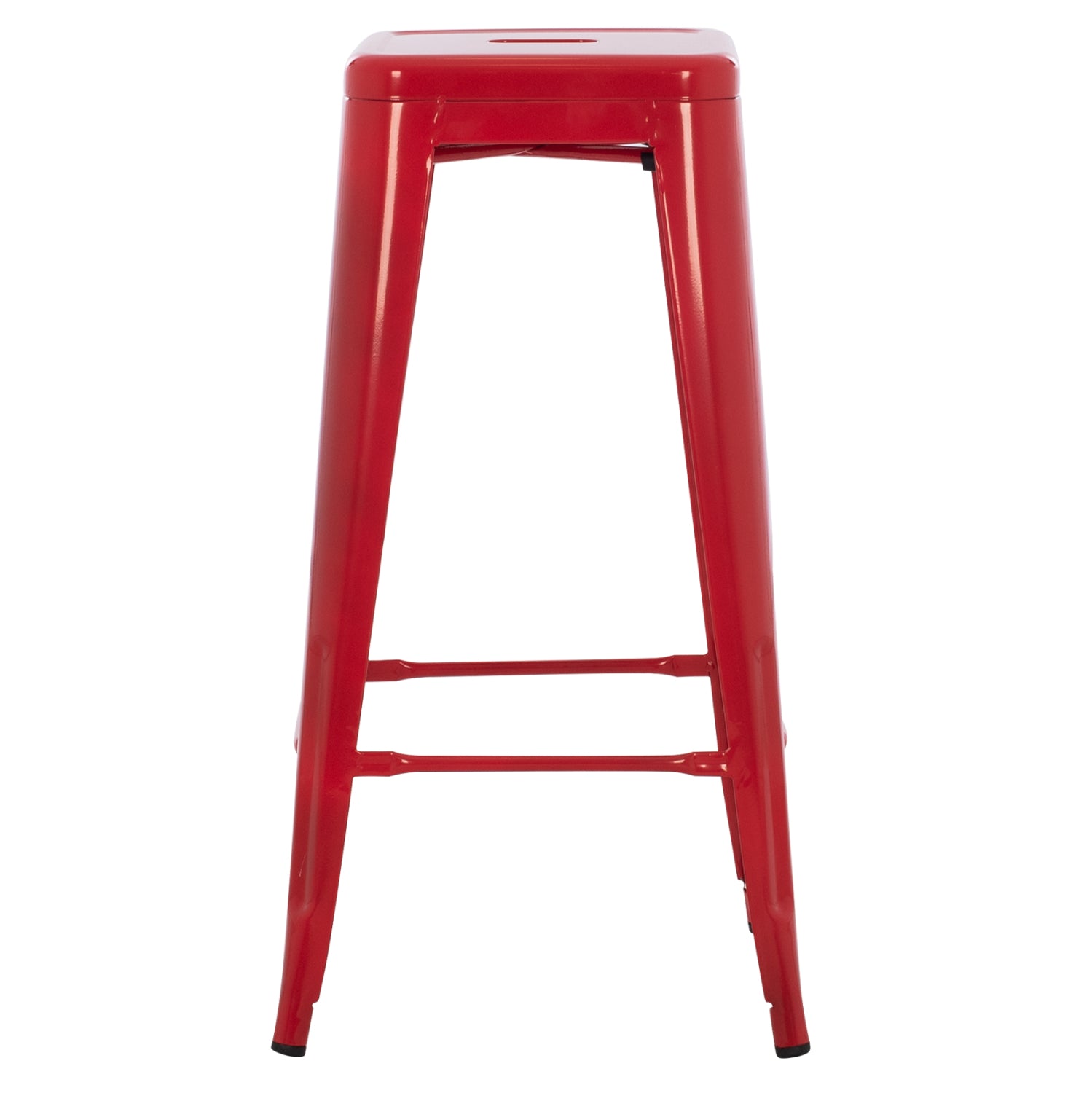 ΣΚΑΜΠΟ ΜΠΑΡ ΜΕΤΑΛΛΙΚΟ MELITA-PRO HM8642.44 ΣΕ ΚΟΚΚΙΝΟ 43x43x78Υεκ. - Pakobazaar