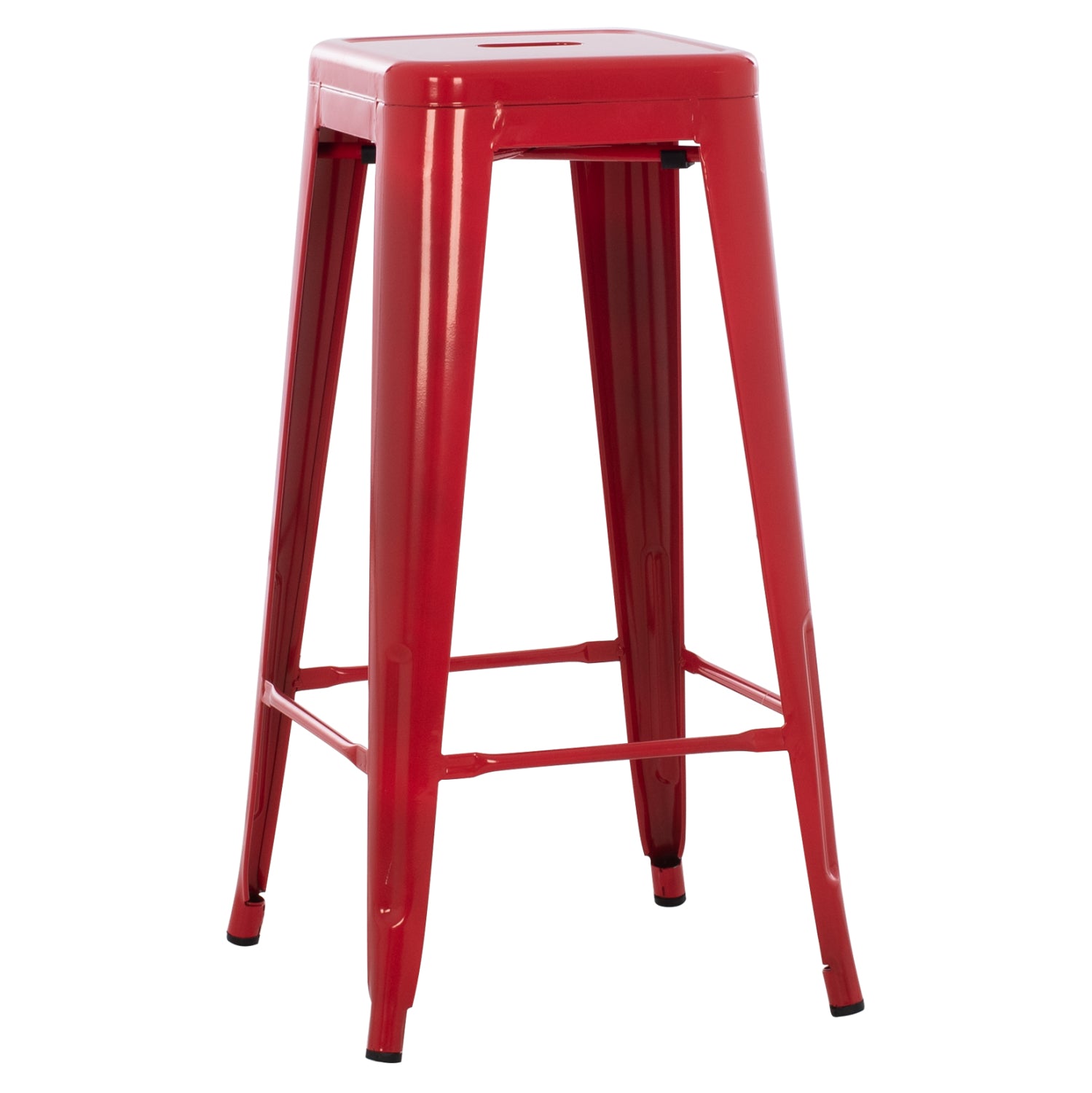ΣΚΑΜΠΟ ΜΠΑΡ ΜΕΤΑΛΛΙΚΟ MELITA-PRO HM8642.44 ΣΕ ΚΟΚΚΙΝΟ 43x43x78Υεκ. - Pakobazaar