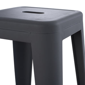 ΣΚΑΜΠΟ ΜΠΑΡ ΜΕΤΑΛΛΙΚΟ MELITA-PRO HM8642.50 ΣΕ ΓΚΡΙ 43x43x78Υεκ. - Pakobazaar