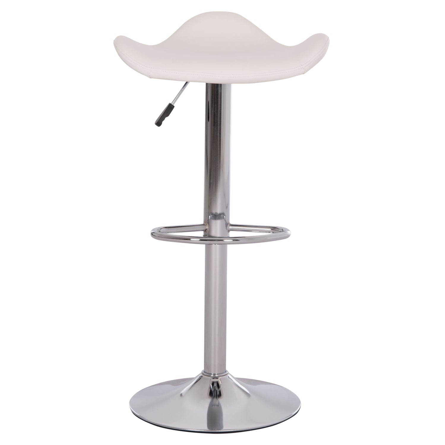 ΣΚΑΜΠO ΜΠΑΡ ΠΕΡΙΣΤΡΕΦΟΜΕΝΟ GANNA HM201.22 ΜΕ ΑΜΟΡΤΙΣΕΡ-ΛΕΥΚΟ PU 44x42x87Υεκ. - Pakobazaar