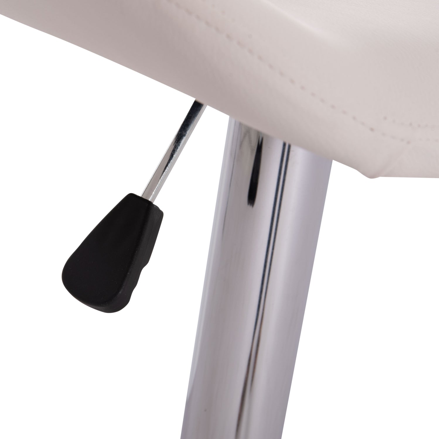 ΣΚΑΜΠO ΜΠΑΡ ΠΕΡΙΣΤΡΕΦΟΜΕΝΟ GANNA HM201.22 ΜΕ ΑΜΟΡΤΙΣΕΡ-ΛΕΥΚΟ PU 44x42x87Υεκ. - Pakobazaar