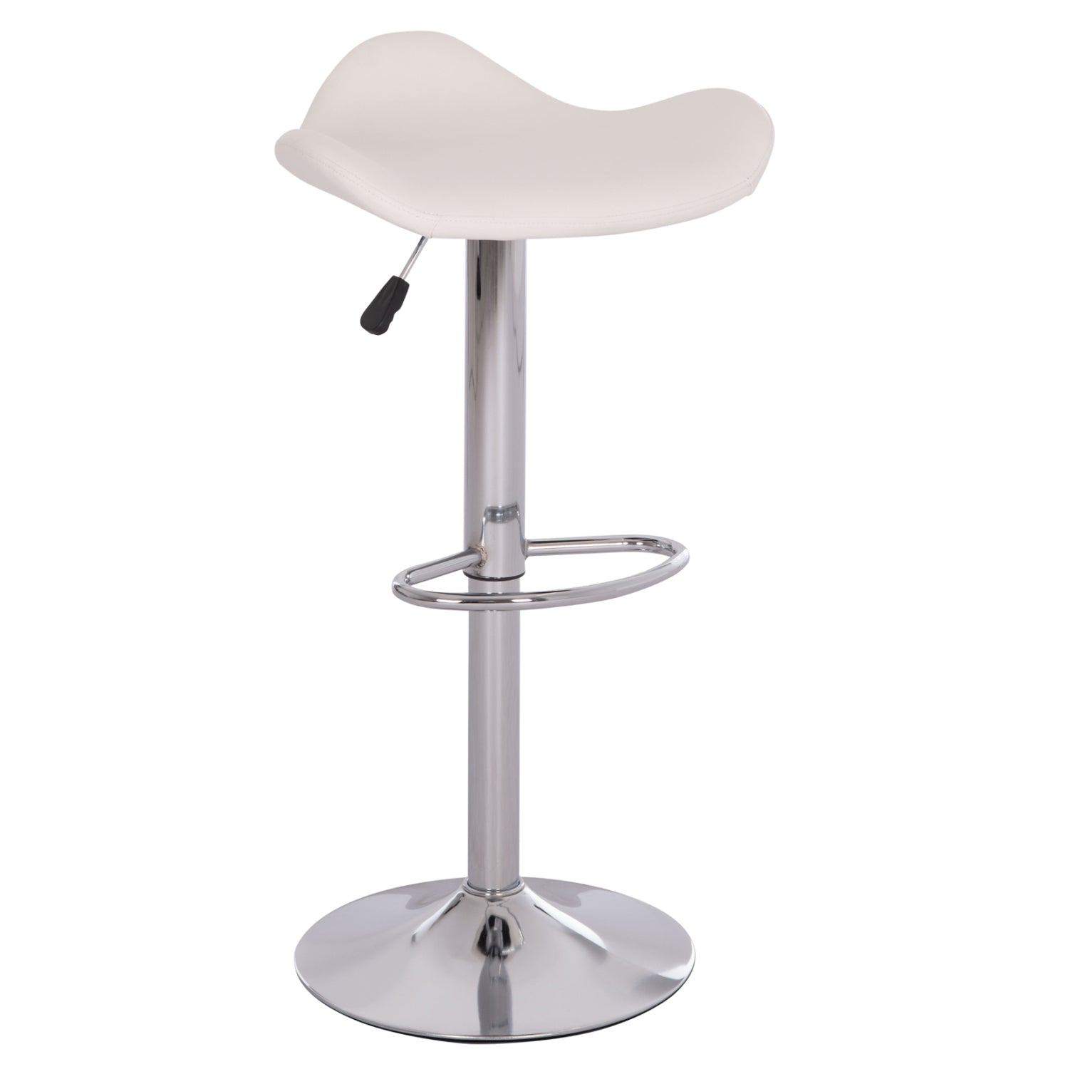 ΣΚΑΜΠO ΜΠΑΡ ΠΕΡΙΣΤΡΕΦΟΜΕΝΟ GANNA HM201.22 ΜΕ ΑΜΟΡΤΙΣΕΡ-ΛΕΥΚΟ PU 44x42x87Υεκ. - Pakobazaar