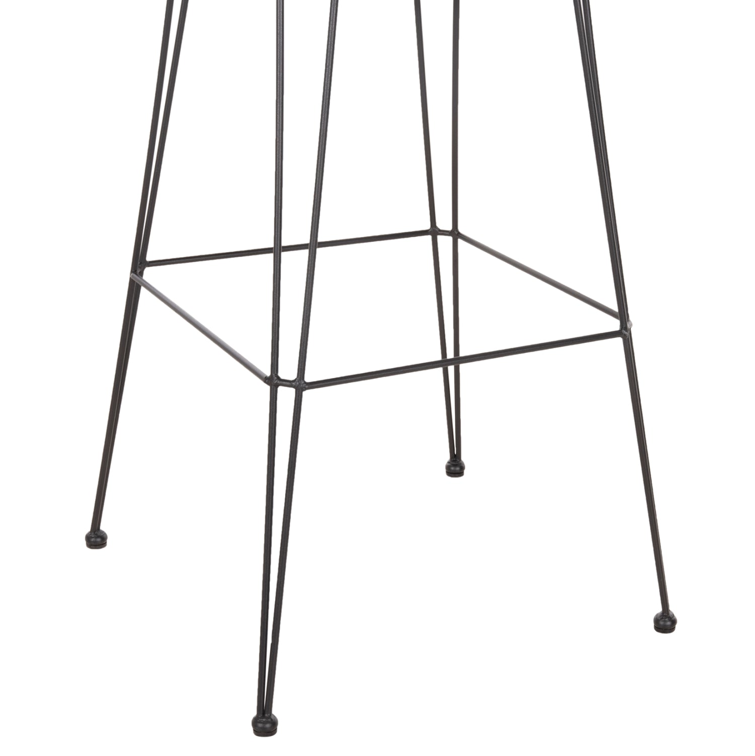 ΣΚΑΜΠΟ ΜΠΑΡ ΨΗΛΟ ALLEGRA HM5640.11 ΜΠΕΖ P.E. RATTAN-ΜΑΥΡΟ ΜΕΤΑΛΛΟ 54x55x108Υεκ. - Pakobazaar