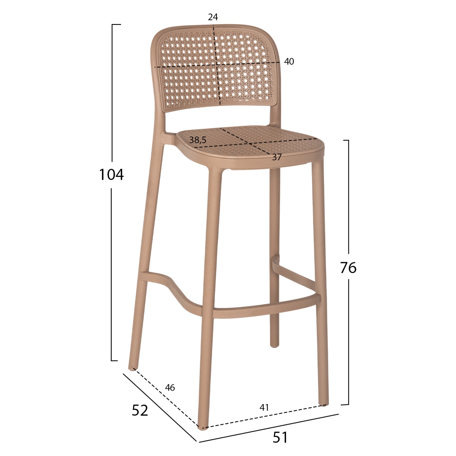 ΣΚΑΜΠΟ ΠΟΛΥΠΡΟΠΥΛΕΝΙΟΥ ΚΑΠΟΥΤΣΙΝΟ HM5939.03 51x52x104Y εκ. - Pakobazaar