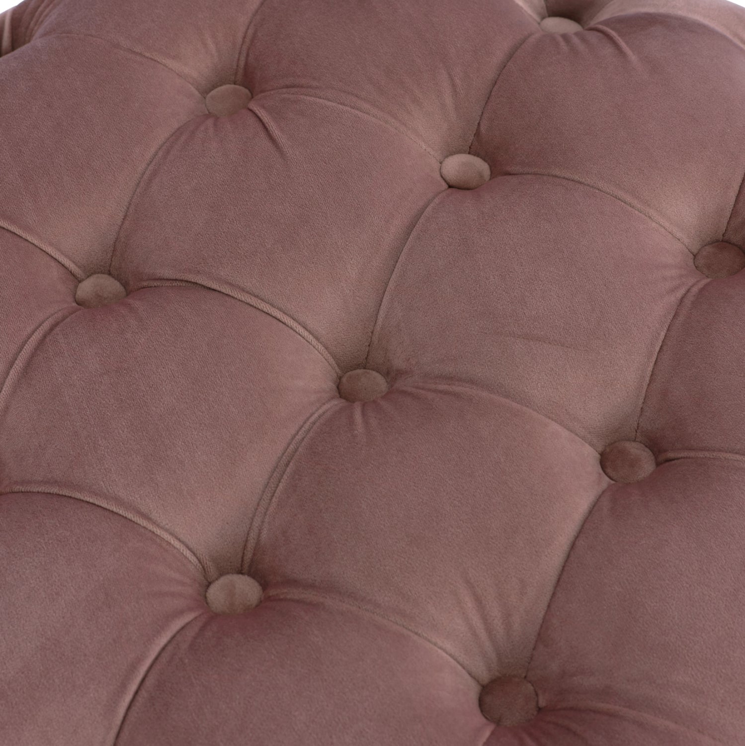 ΣΚΑΜΠΟ KASSIE  ΣΑΠΙΟ ΜΗΛΟ ΒΕΛΟΥΔΟ ΤΥΠΟΥ CHESTERFIELD HM8406.02 Φ60x43Υ εκ. - Pakobazaar