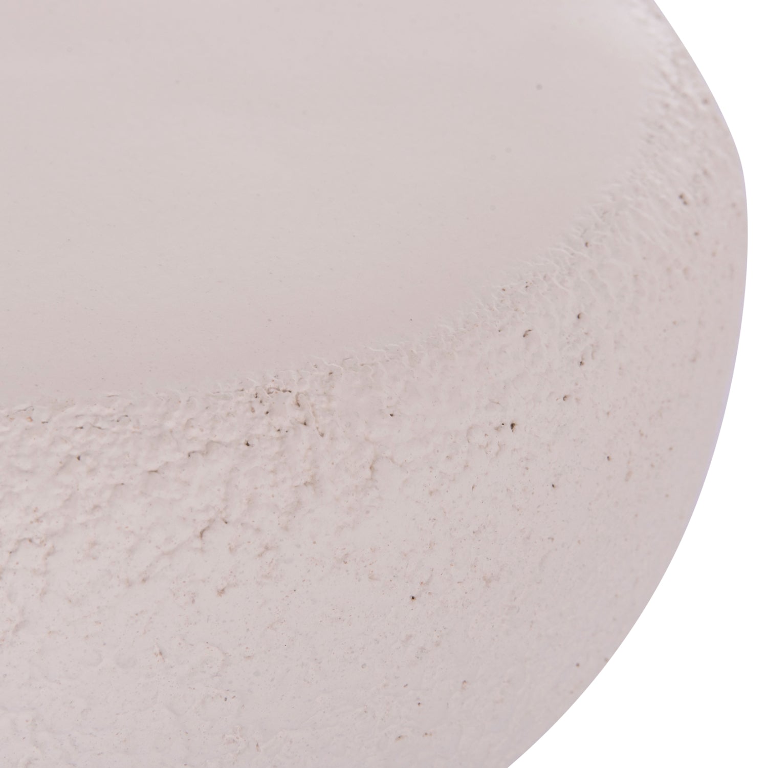 ΣΚΑΜΠΟ ΣΤΡΟΓΓΥΛΟ INTERON HM18171.02 FIBER CEMENT ΣΕ ΛΕΥΚΟ--Φ34x39Υεκ. - Pakobazaar