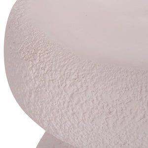 ΣΚΑΜΠΟ ΣΤΡΟΓΓΥΛΟ INTERON HM18171.02 FIBER CEMENT ΣΕ ΛΕΥΚΟ--Φ34x39Υεκ. - Pakobazaar
