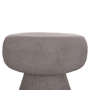 ΣΚΑΜΠΟ ΣΤΡΟΓΓΥΛΟ INTERON HM18171.03 FIBER CEMENT ΣΕ ΓΚΡΙ--Φ34x39Υεκ. - Pakobazaar