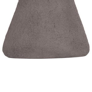 ΣΚΑΜΠΟ ΣΤΡΟΓΓΥΛΟ INTERON HM18171.03 FIBER CEMENT ΣΕ ΓΚΡΙ--Φ34x39Υεκ. - Pakobazaar