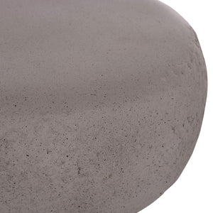 ΣΚΑΜΠΟ ΣΤΡΟΓΓΥΛΟ INTERON HM18171.03 FIBER CEMENT ΣΕ ΓΚΡΙ--Φ34x39Υεκ. - Pakobazaar