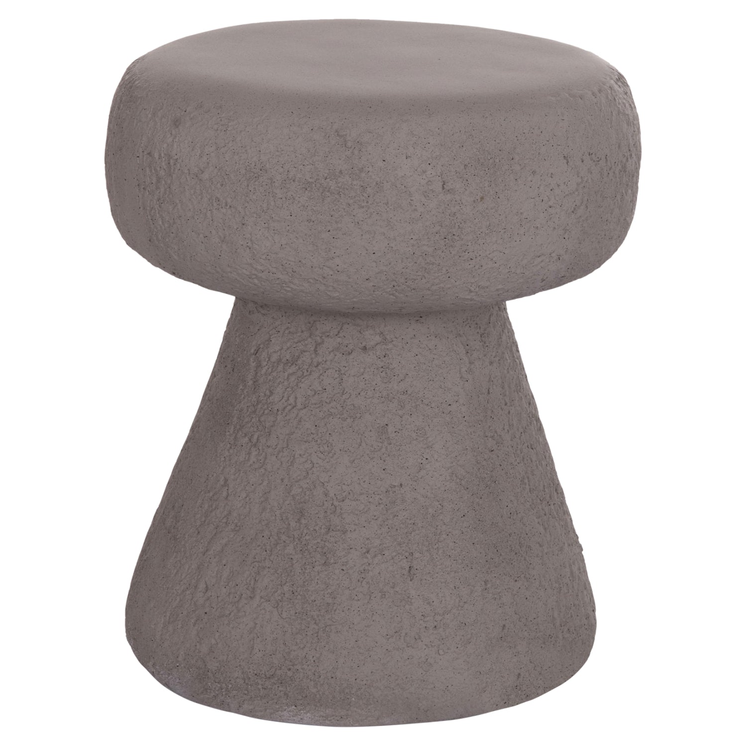 ΣΚΑΜΠΟ ΣΤΡΟΓΓΥΛΟ INTERON HM18171.03 FIBER CEMENT ΣΕ ΓΚΡΙ--Φ34x39Υεκ. - Pakobazaar