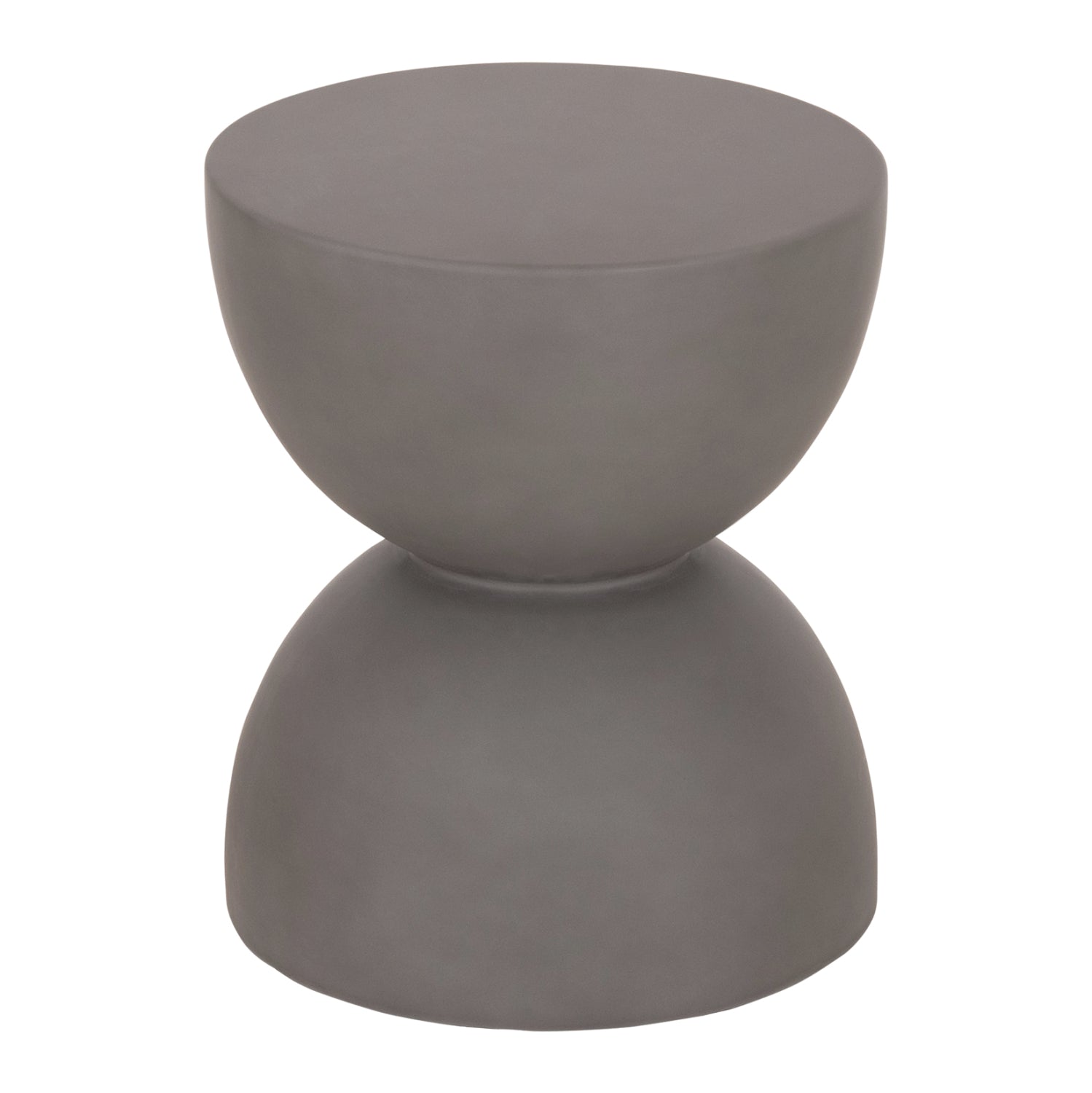 ΣΚΑΜΠΟ ΣΤΡΟΓΓΥΛΟ ZINI HM6580.01 FIBER CEMENT ΣΕ ΓΚΡΙ Φ35x43Υεκ - Pakobazaar
