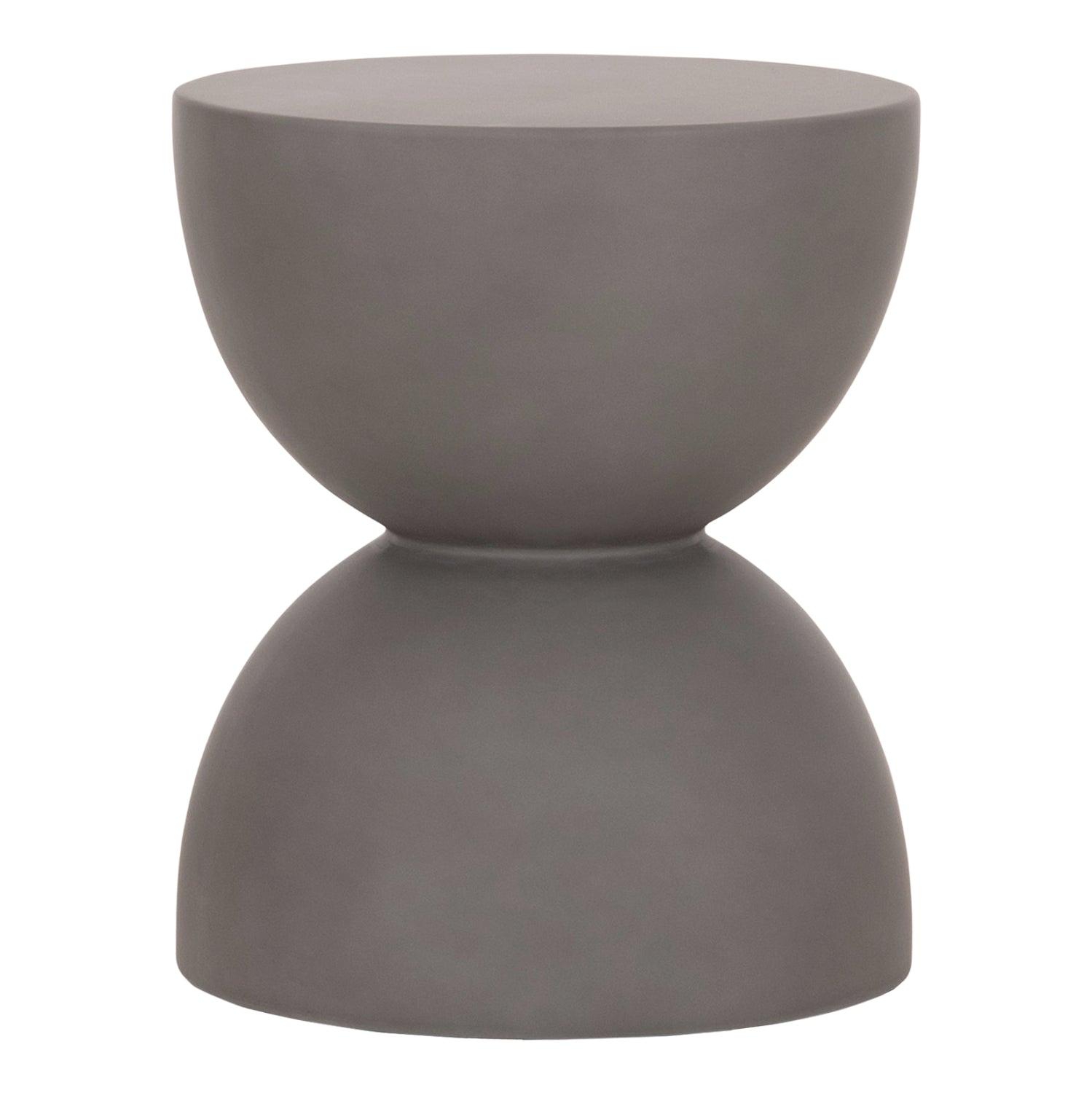 ΣΚΑΜΠΟ ΣΤΡΟΓΓΥΛΟ ZINI HM6580.01 FIBER CEMENT ΣΕ ΓΚΡΙ Φ35x43Υεκ - Pakobazaar