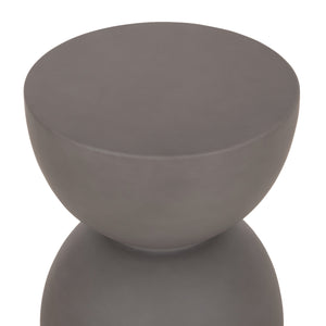 ΣΚΑΜΠΟ ΣΤΡΟΓΓΥΛΟ ZINI HM6580.01 FIBER CEMENT ΣΕ ΓΚΡΙ Φ35x43Υεκ - Pakobazaar