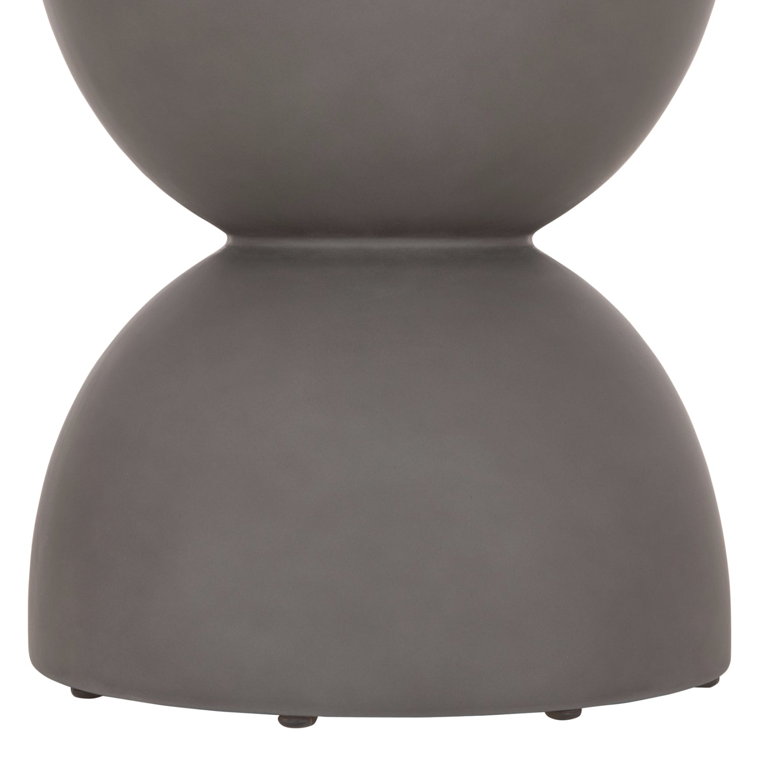 ΣΚΑΜΠΟ ΣΤΡΟΓΓΥΛΟ ZINI HM6580.01 FIBER CEMENT ΣΕ ΓΚΡΙ Φ35x43Υεκ - Pakobazaar
