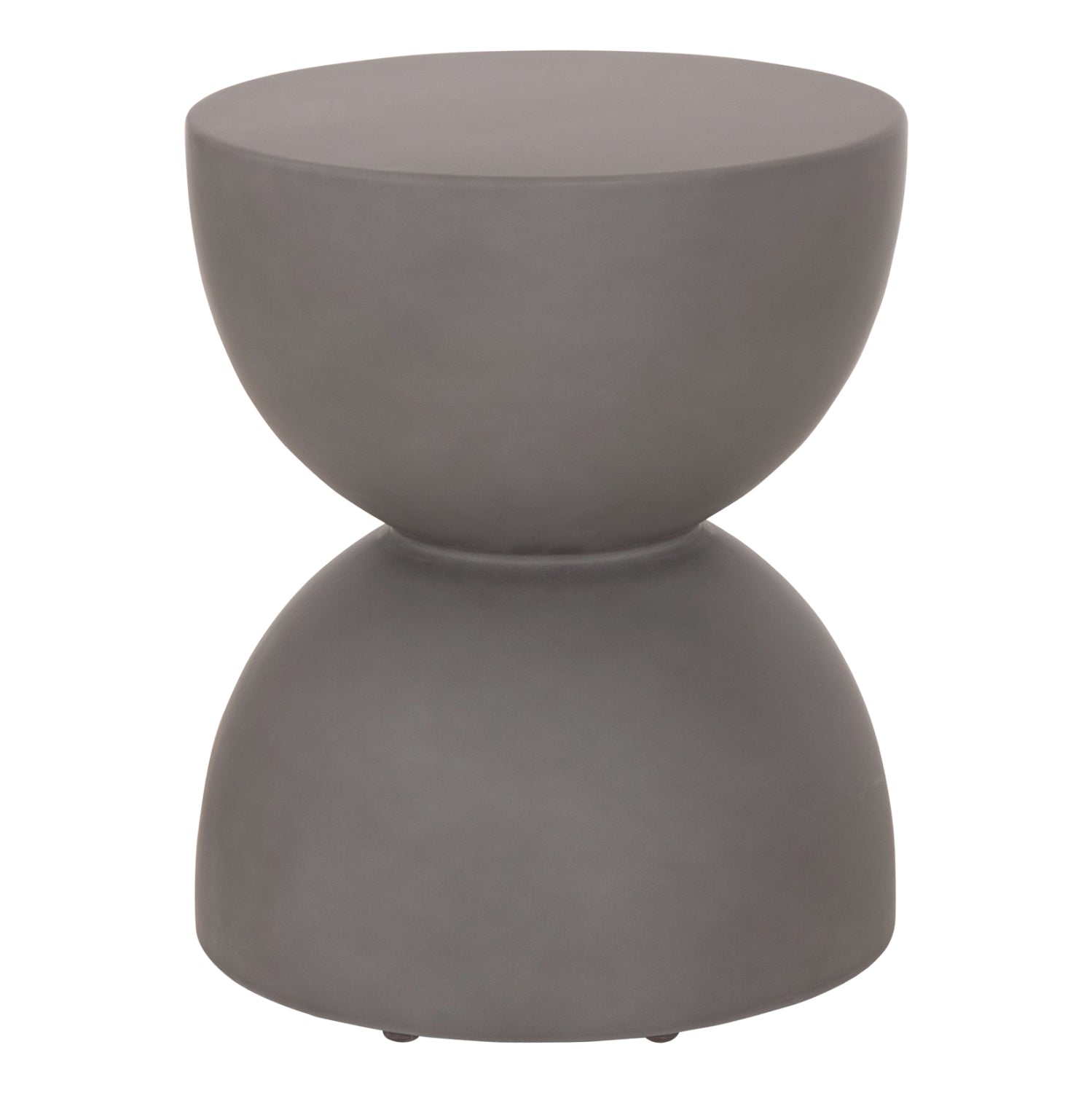 ΣΚΑΜΠΟ ΣΤΡΟΓΓΥΛΟ ZINI HM6580.01 FIBER CEMENT ΣΕ ΓΚΡΙ Φ35x43Υεκ - Pakobazaar