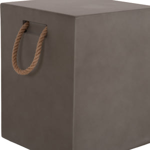 ΣΚΑΜΠΟ ΤΕΤΡΑΓΩΝΟ FIBER CEMENT ΜΕ ΧΕΡΟΥΛΙΑ ZAK HM6581.01 ΣΕ ΓΚΡΙ 36x36x45.5Υεκ - Pakobazaar