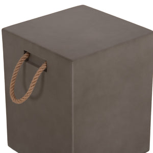 ΣΚΑΜΠΟ ΤΕΤΡΑΓΩΝΟ FIBER CEMENT ΜΕ ΧΕΡΟΥΛΙΑ ZAK HM6581.01 ΣΕ ΓΚΡΙ 36x36x45.5Υεκ - Pakobazaar