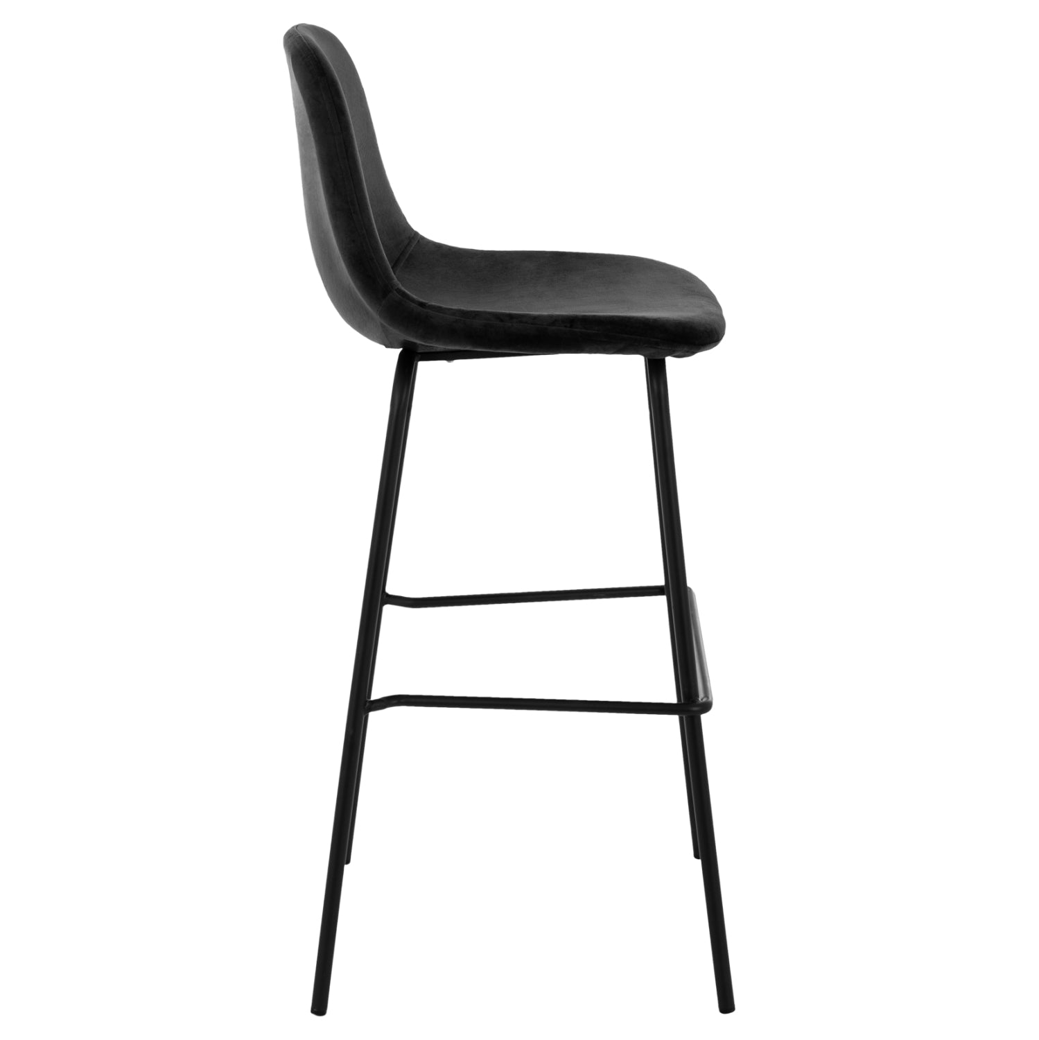 ΣΚΑΜΠΟ VINCENT ΒΕΛΟΥΔΟ ΜΑΥΡΟ ΜΕΤΑΛΛΙΚΟ ΣΚΕΛΕΤΟ HM8579.14 56,5Χ47Χ106 εκ. - Pakobazaar