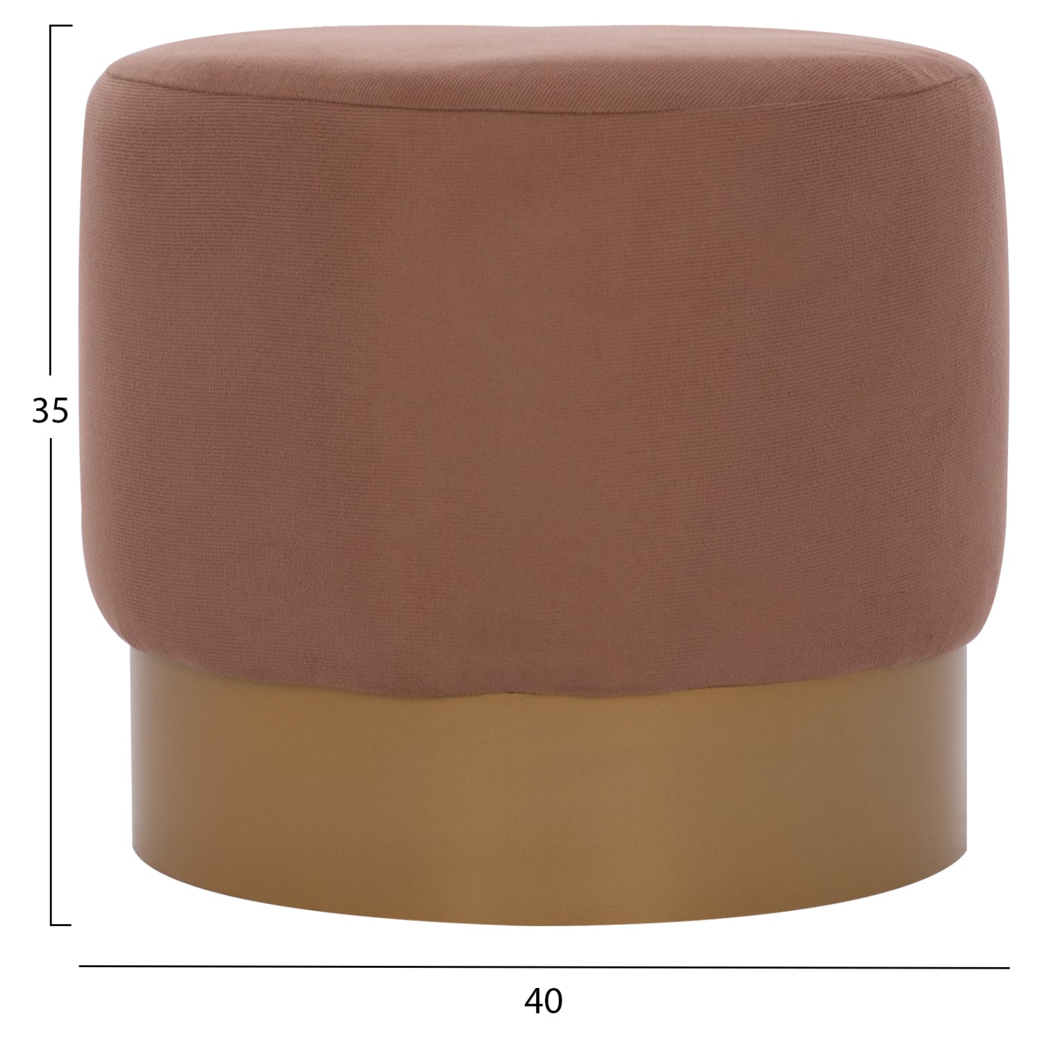 ΣΚΑΜΠΟ VINDE HM9260.04 ΚΑΦΕ ΜΕ ΧΡΥΣΗ ΒΑΣΗ Φ40x35 εκ. - Pakobazaar