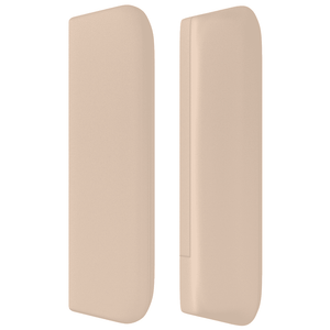 Κρεβάτι Boxspring με Στρώμα Καπουτσίνο 80x200 εκ. Συνθ. Δέρμα
