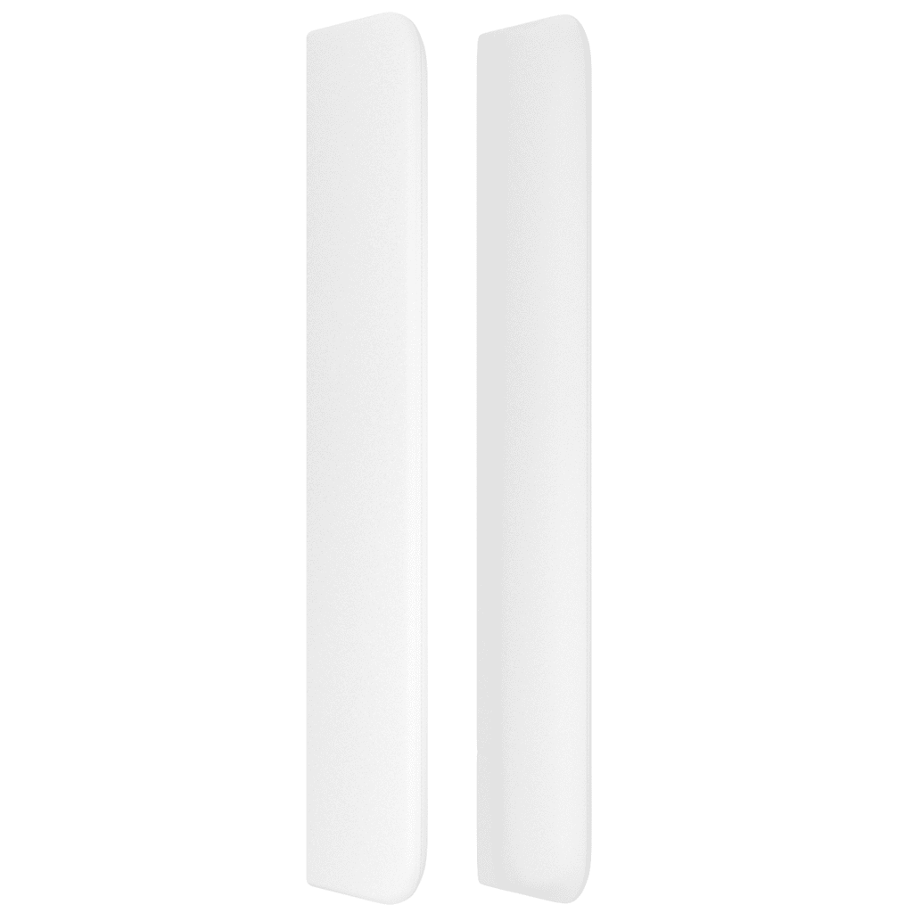 Κρεβάτι Boxspring με Στρώμα Λευκό 90x200εκ. από Συνθετικό Δέρμα