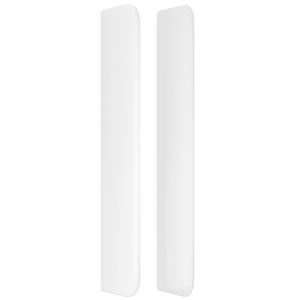 Κρεβάτι Boxspring με Στρώμα Λευκό 90x200εκ. από Συνθετικό Δέρμα