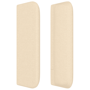 Κρεβάτι Boxspring με Στρώμα Κρεμ 100 x 200 εκ. Υφασμάτινο