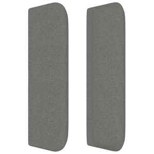 Κρεβάτι Boxspring με Στρώμα Σκούρο Γκρι 160x200 εκ Υφασμάτινο - Pakobazaar