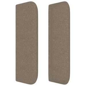 Κεφαλάρι Κρεβατιού LED Taupe 163x16x78/88 εκ. Υφασμάτινο - Pakobazaar