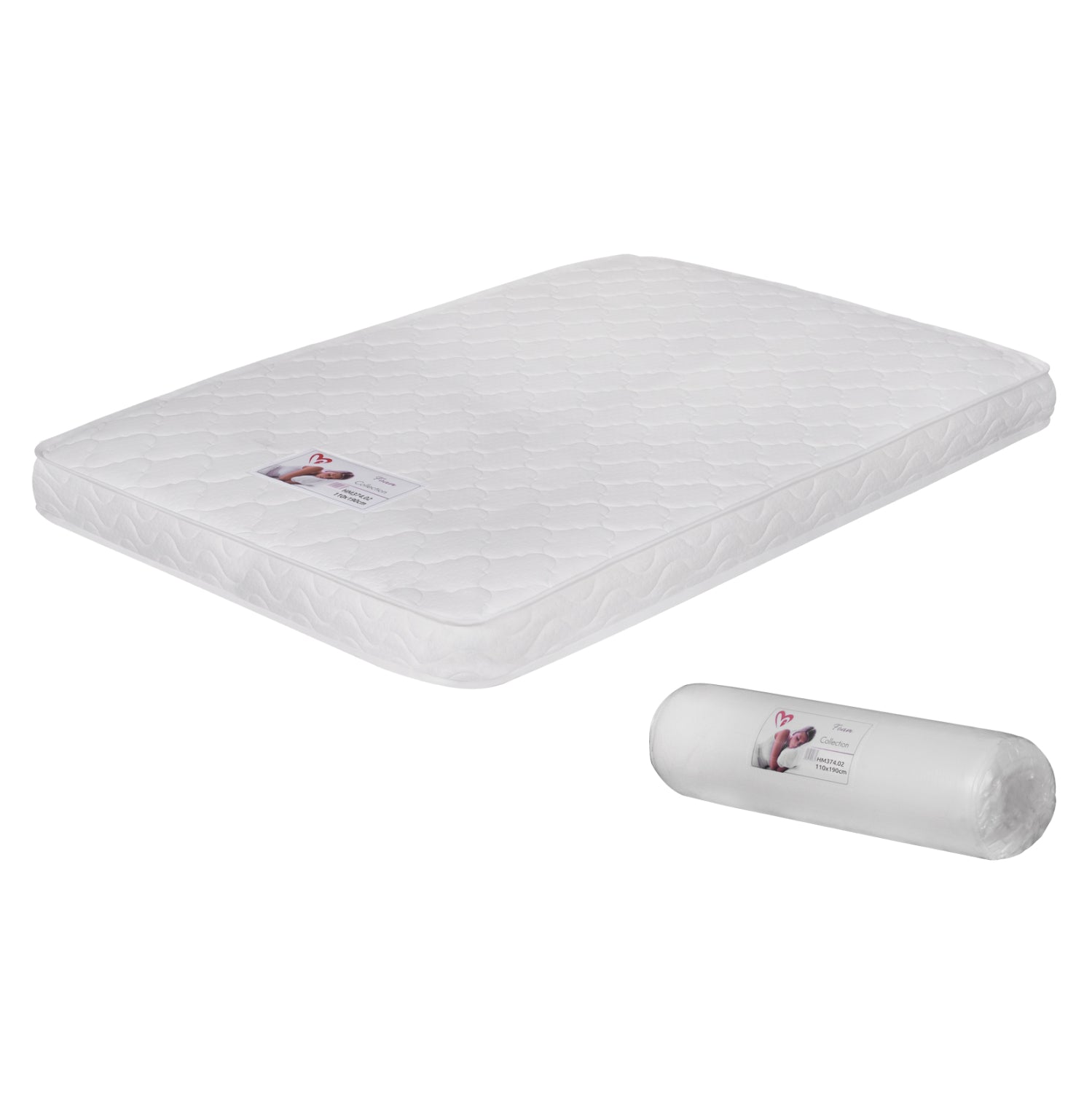 ΣΤΡΩΜΑ ΑΦΡΟΥ ΧΩΡΙΣ ΕΛΑΤΗΡΙΑ JORDY 110X190x15Y-- HM374.02  (ROLL PACKING) ΛΕΥΚΟ - Pakobazaar
