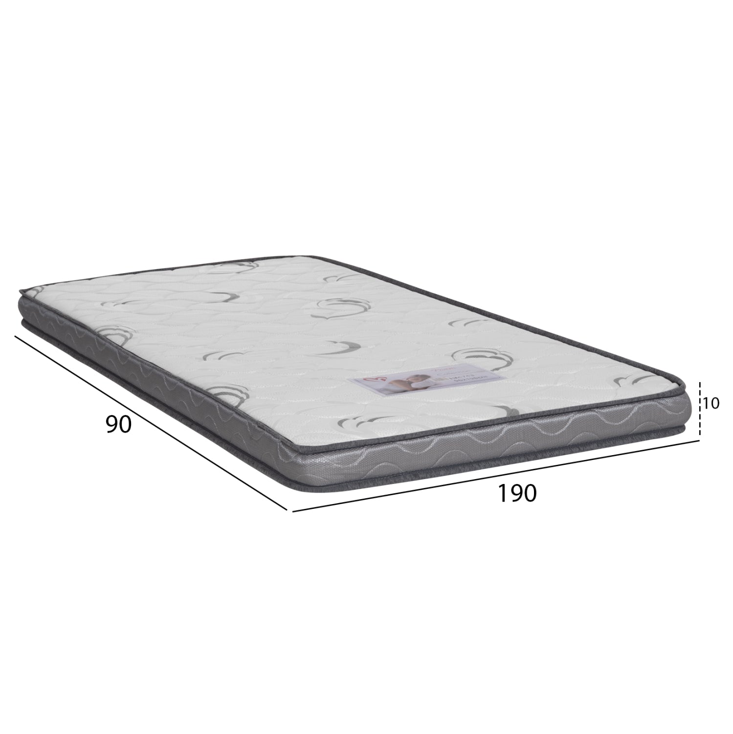 ΣΤΡΩΜΑ ΑΦΡΟΥ TRICO HM743 ΛΕΥΚΟ 90x190x10(πάχος)εκ. - Pakobazaar