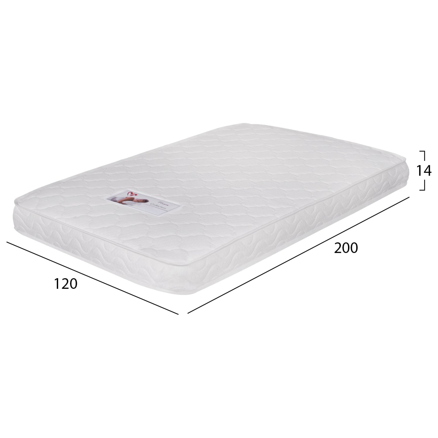 ΣΤΡΩΜΑ ΑΦΡΟΥ ΧΩΡΙΣ ΕΛΑΤΗΡΙΑ JORDY 120X200x15Y-- HM374.08  (ROLL PACKING) ΛΕΥΚΟ - Pakobazaar