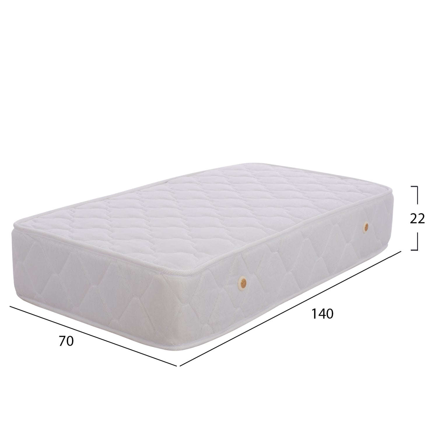 ΣΤΡΩΜΑ BABYCLOUD HM664.01 BONELL SPRING 70X140 ΛΕΥΚΟ - Pakobazaar