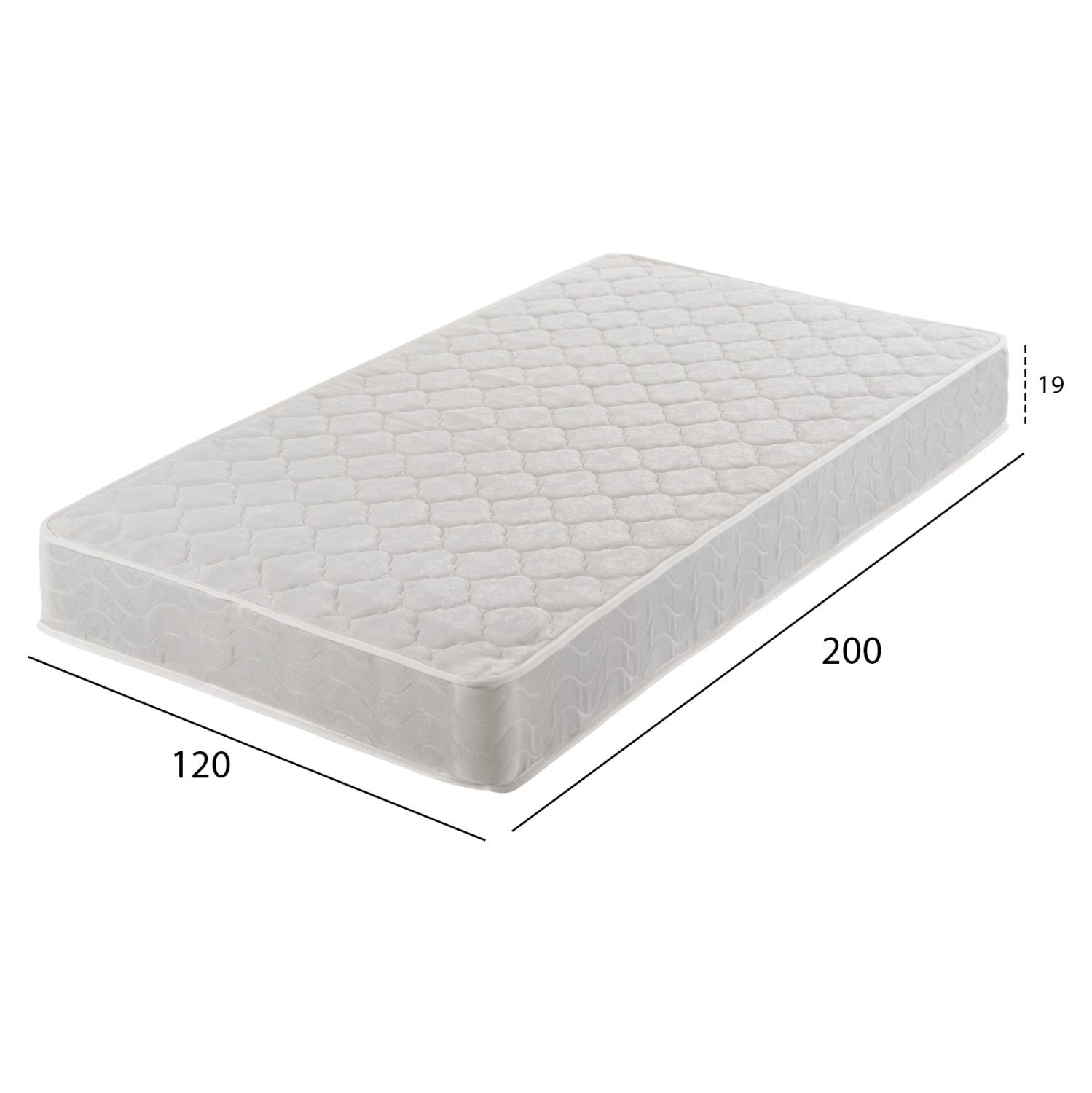 ΣΤΡΩΜΑ CONTINUOUS SPRING ΔΙΠΛΗΣ ΟΨΗΣ HM669.08 120x200 εκ. - Pakobazaar