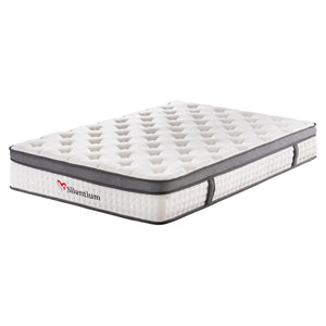 ΣΤΡΩΜΑ ΔΙΠΛΟ SILENTIUM HM749.04 POCKET SPRINGS--ΛΕΥΚΟ 140x200x30Υεκ. - Pakobazaar